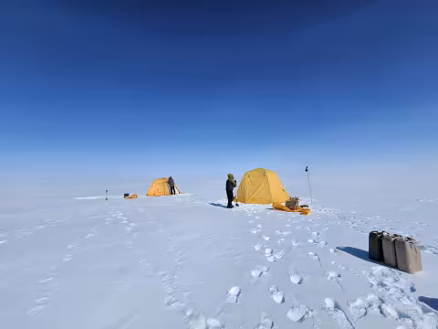 The team's remote field site.